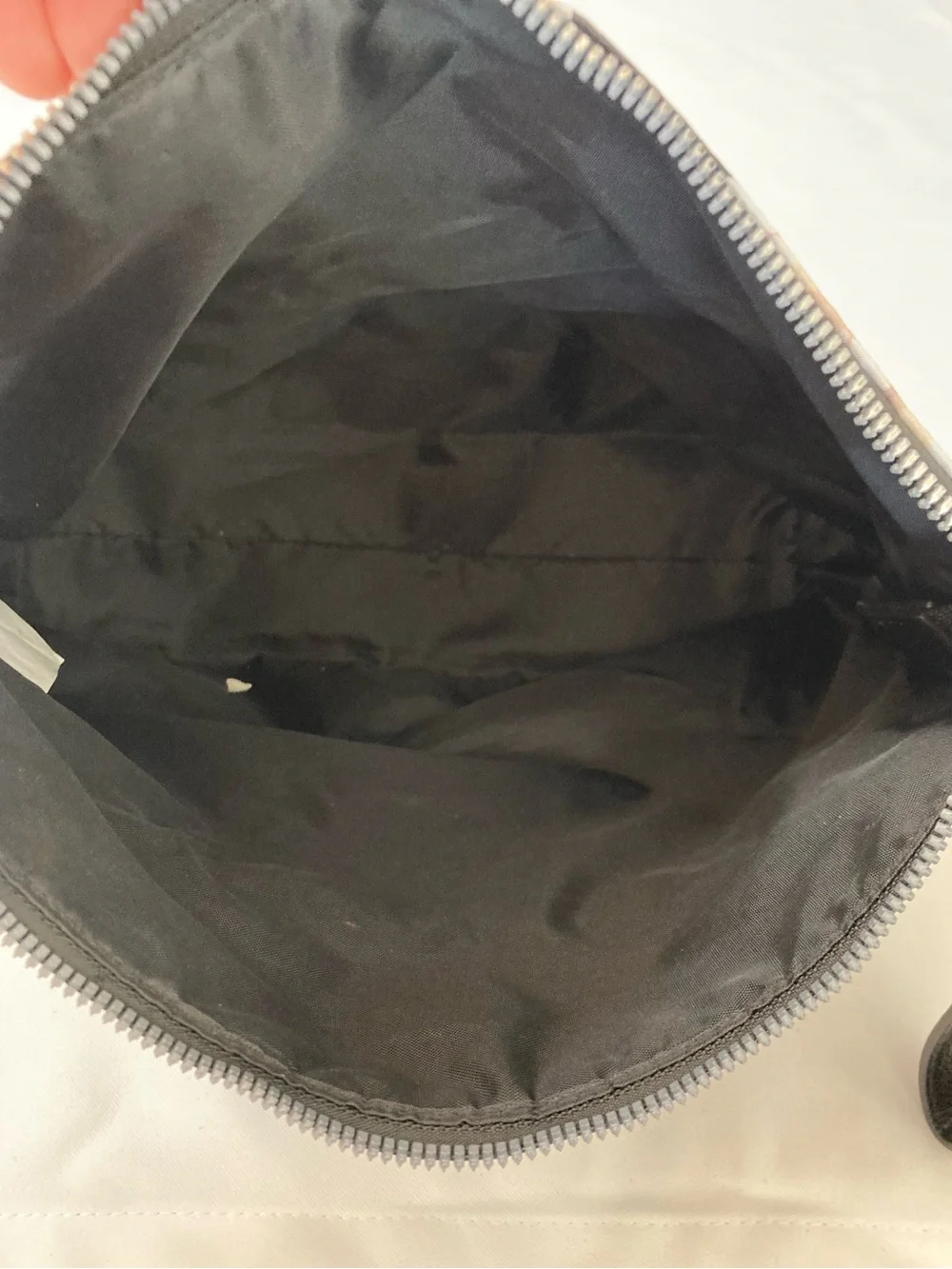 Betsey Johnson black nylon cosmetic pouch